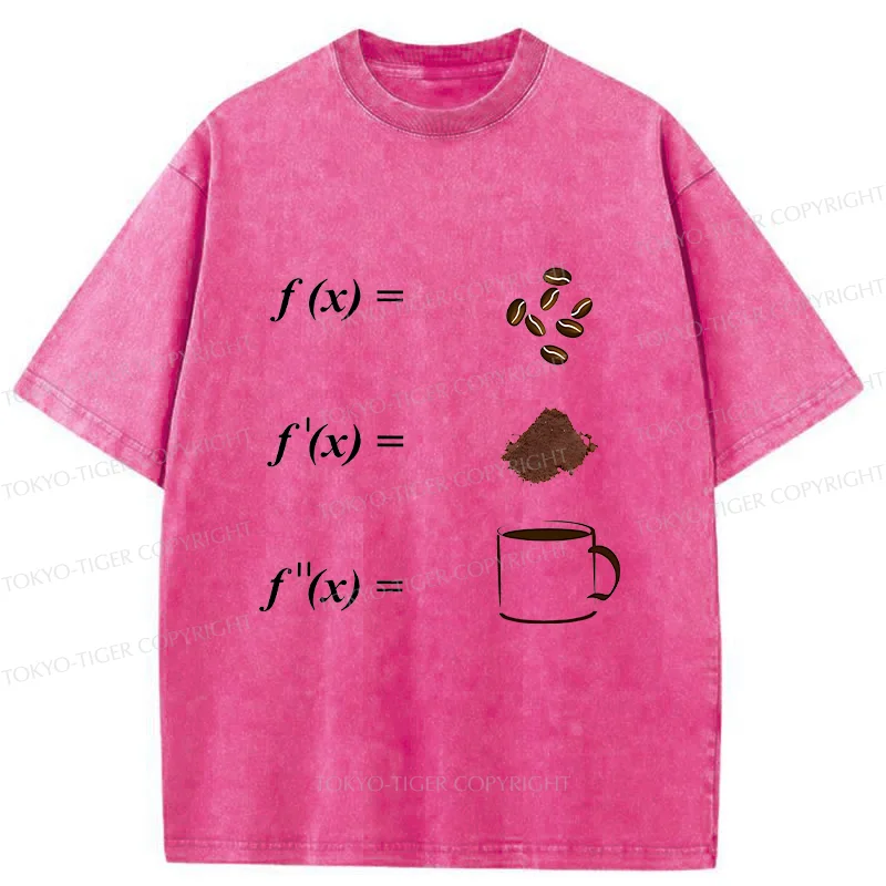 Tokyo-Tiger Coffee Bean Formula Washed T-Shirt