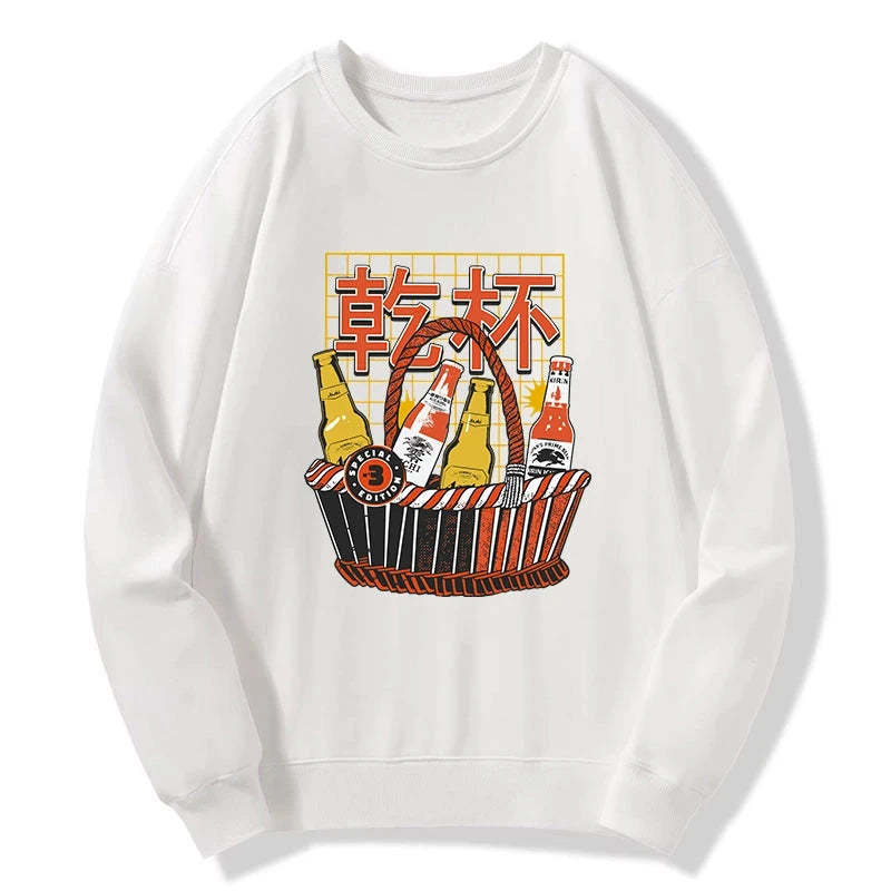 Tokyo-Tiger Have A Beer Together Sweatshirt