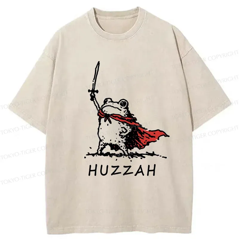 Tokyo-Tiger Huzzah Frog Washed T-Shirt