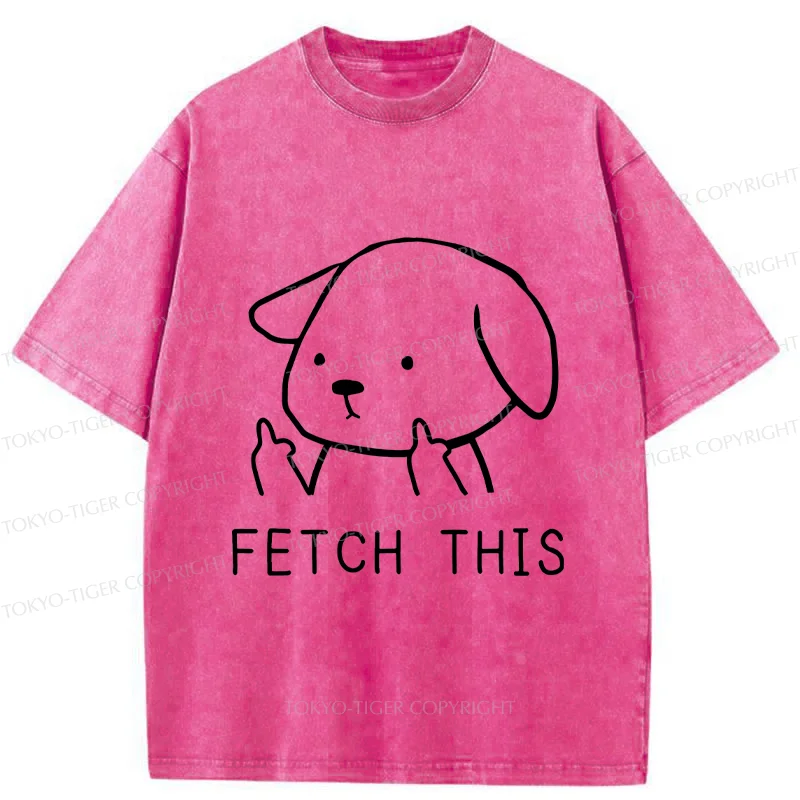 Tokyo-Tiger Fetch This Dog Washed T-Shirt
