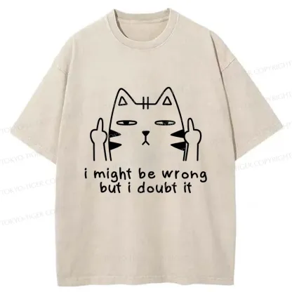 Tokyo-Tiger Cat Taunts You Washed T-Shirt