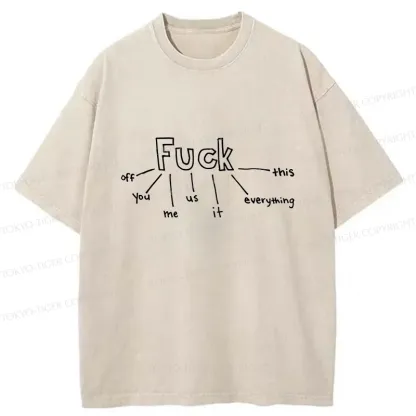 Tokyo-Tiger Word Game Washed T-Shirt