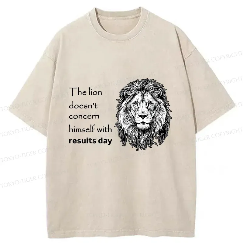 Tokyo-Tiger Fearless Lion Washed T-Shirt