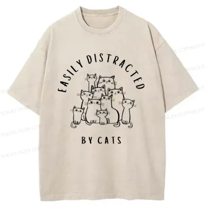 Tokyo-Tiger Focus On The Cats Washed T-Shirt