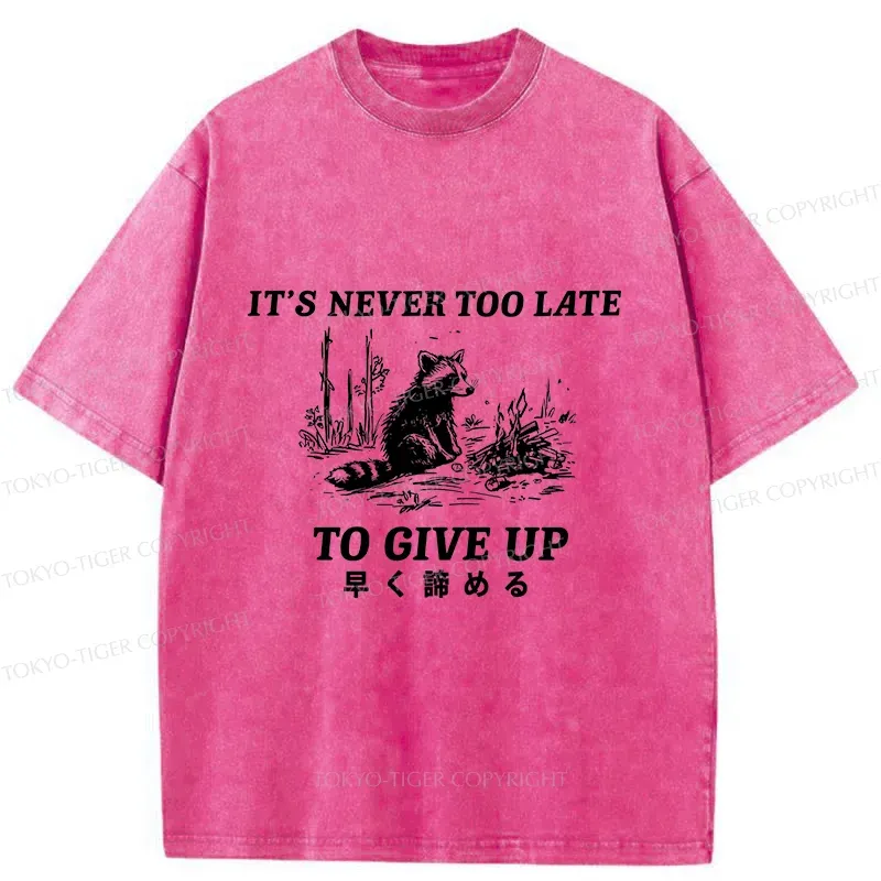 Tokyo-Tiger Give Up Early Washed T-Shirt