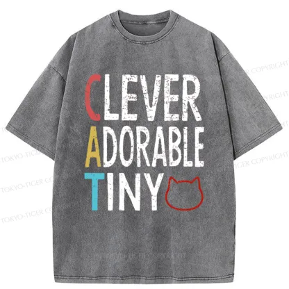 Tokyo-Tiger Qualities Of The Cat Washed T-Shirt