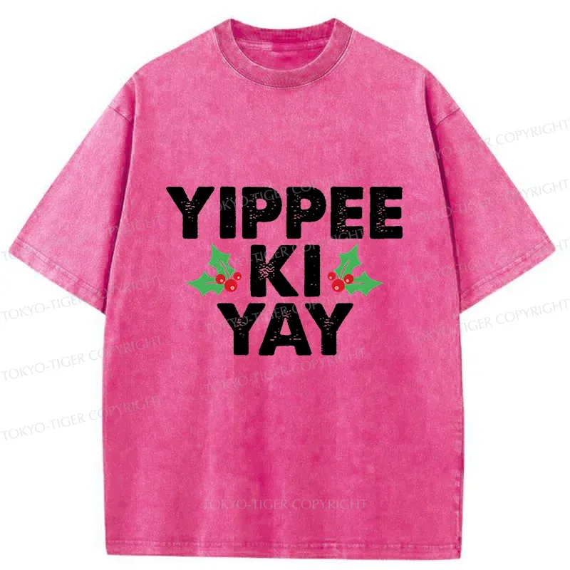 Tokyo-Tiger Christmas Mantra Washed T-Shirt