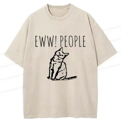 Tokyo-Tiger Cats That Dislike Humans Washed T-Shirt