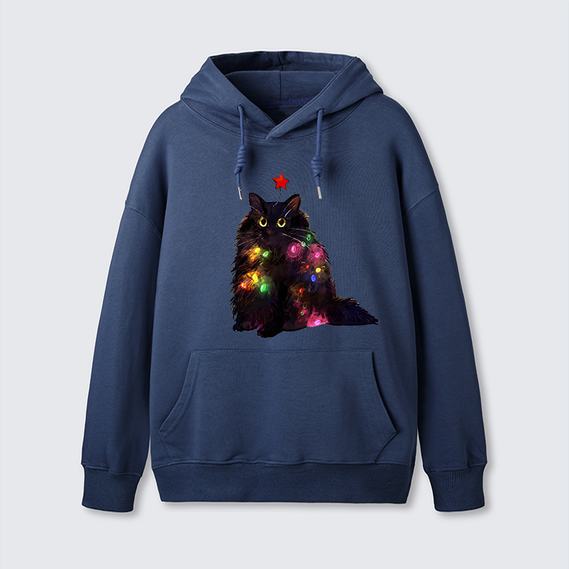 Tokyo-Tiger Christmas Lights Cat Classic Hoodie
