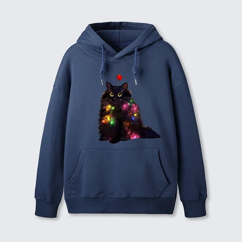 Tokyo-Tiger Christmas Lights Cat Classic Hoodie