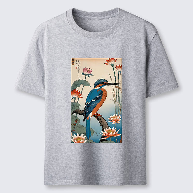 Tokyo-Tiger Ukiyo-e Kingfisher Classic T-Shirt