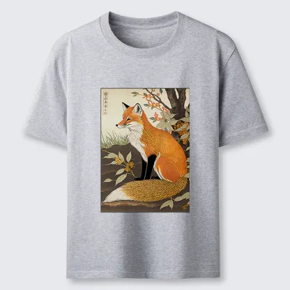 Tokyo-Tiger Ukiyo-e Fox Classic T-Shirt