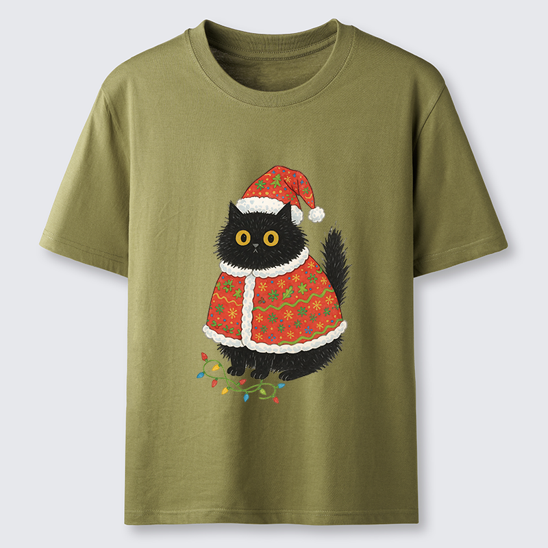 Tokyo-Tiger Cat Wearing Santa Hat Classic T-Shirt