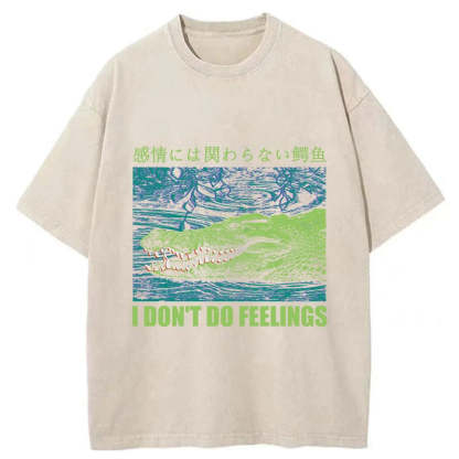 Tokyo-Tiger An Emotionless Crocodile Washed T-Shirt