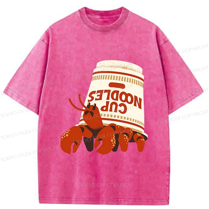 Tokyo-Tiger Ramen Hermit Crab Washed T-Shirt