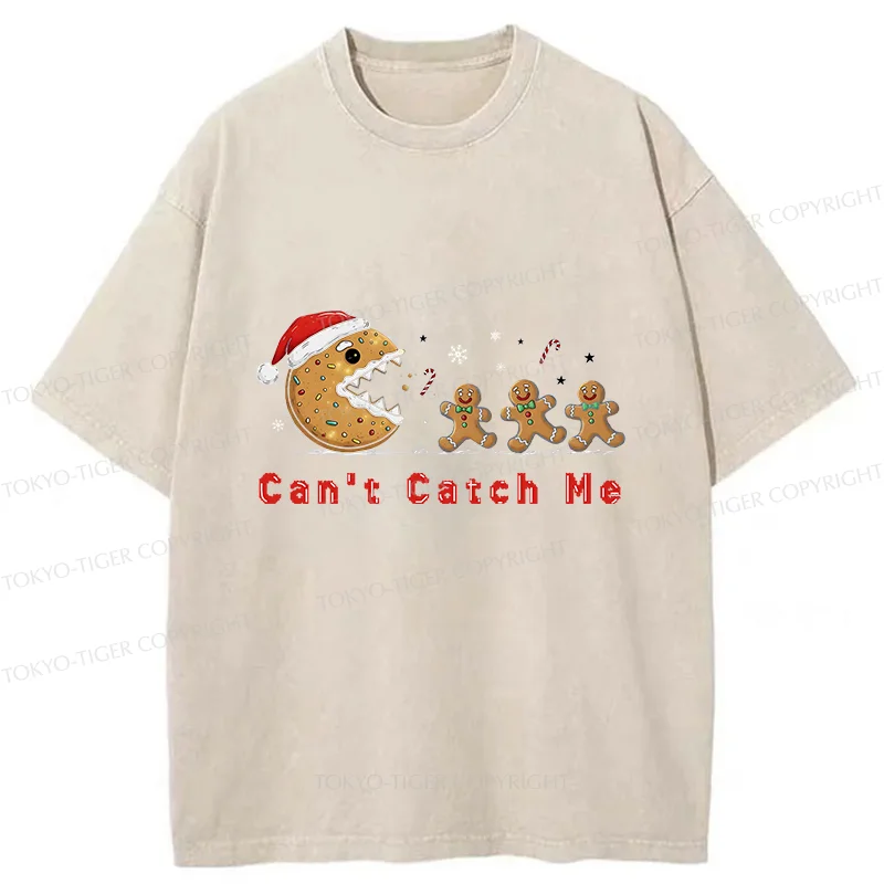 Tokyo-Tiger Eat The Gingerbread Man Washed T-Shirt