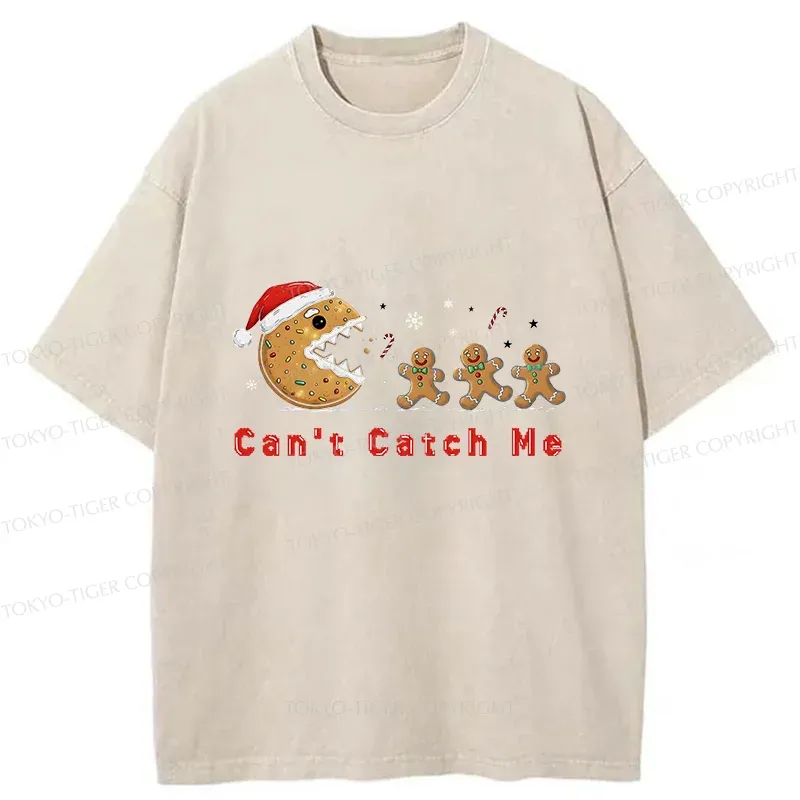 Tokyo-Tiger Eat The Gingerbread Man Washed T-Shirt