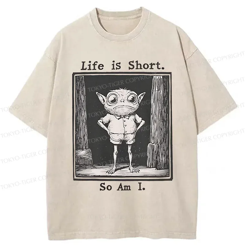 Tokyo-Tiger Short Life Of A Goblin Washed T-Shirt