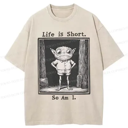 Tokyo-Tiger Short Life Of A Goblin Washed T-Shirt