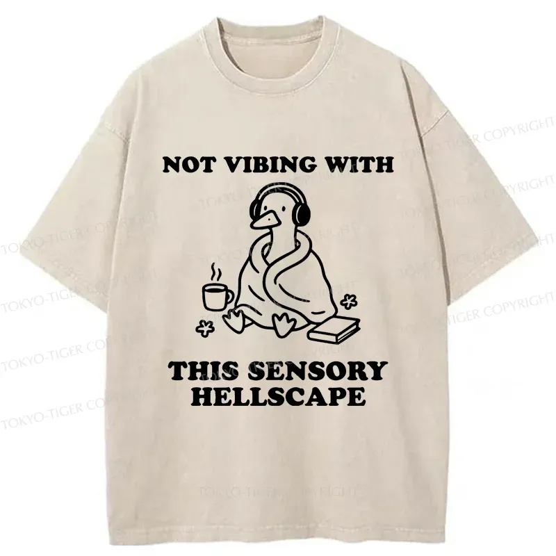 Tokyo-Tiger Goose Isolated From The Outside World Washed T-Shirt Sale