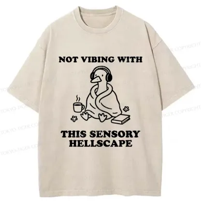 Tokyo-Tiger Goose Isolated From The Outside World Washed T-Shirt