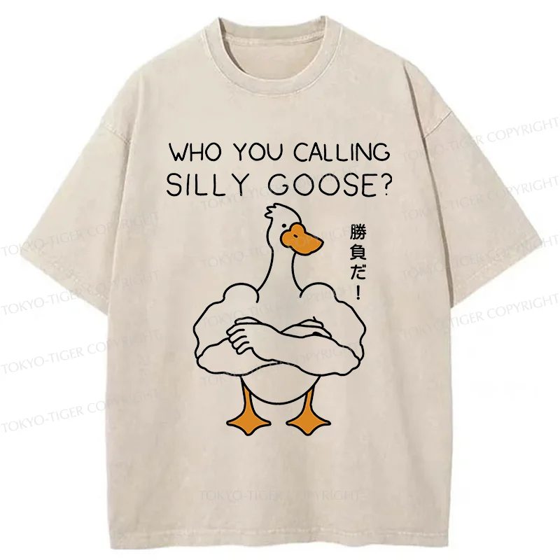 Tokyo-Tiger Duel With The Goose Washed T-Shirt