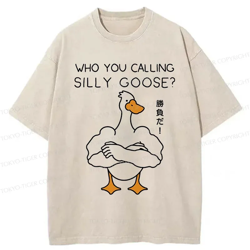 Tokyo-Tiger Duel With The Goose Washed T-Shirt