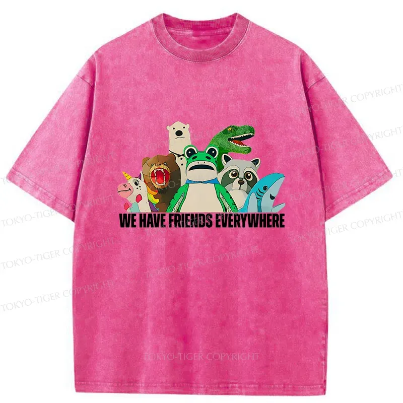 Tokyo-Tiger Frog Doll Costume Washed T-Shirt Sale