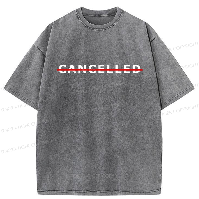 Tokyo-Tiger Cancelled Washed T-Shirt