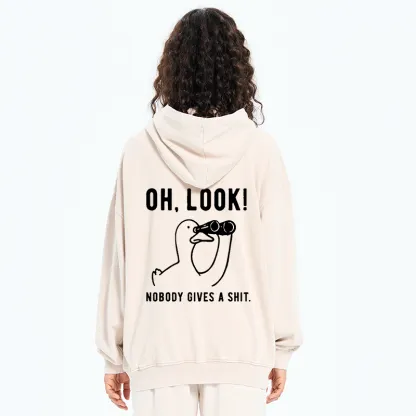 Tokyo-Tiger No One Cares About The Duck Washed Zip Hoodie