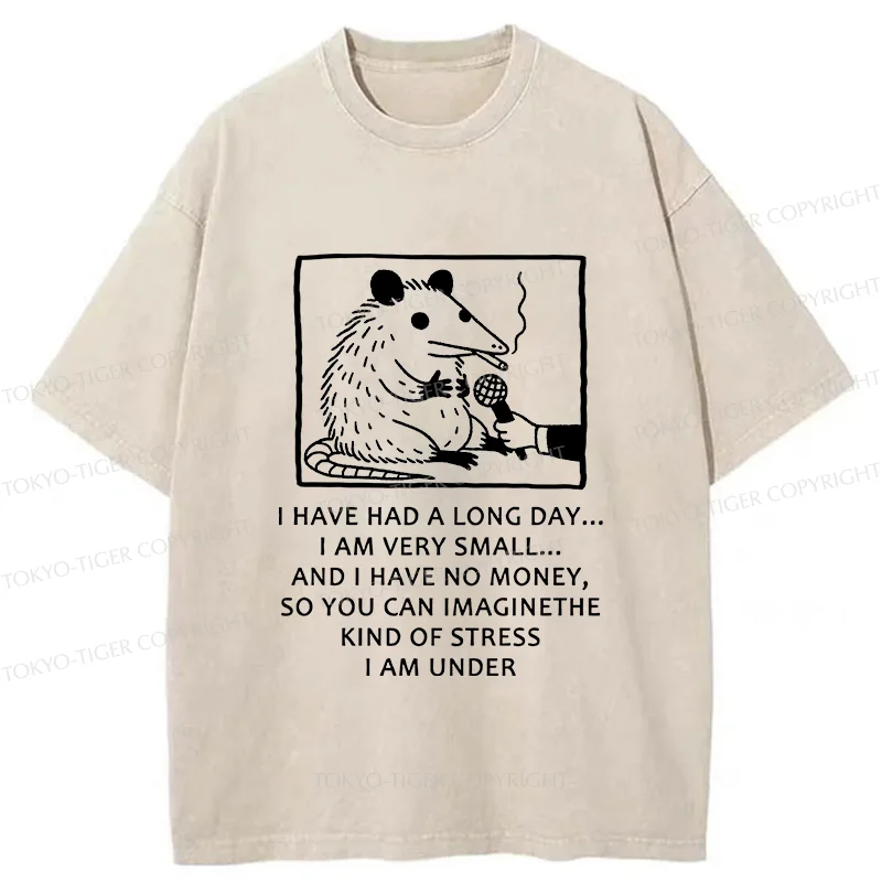 Tokyo-Tiger Contemporary Possum Interview Washed T-Shirt