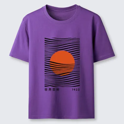 Tokyo-Tiger Minimalist Art Sun Classic T-Shirt