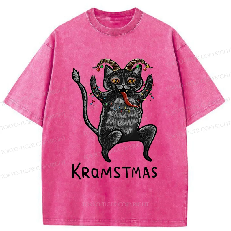 Tokyo-Tiger Kramstmas Japanese Washed T-Shirt