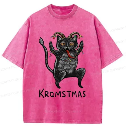 Tokyo-Tiger Kramstmas Japanese Washed T-Shirt
