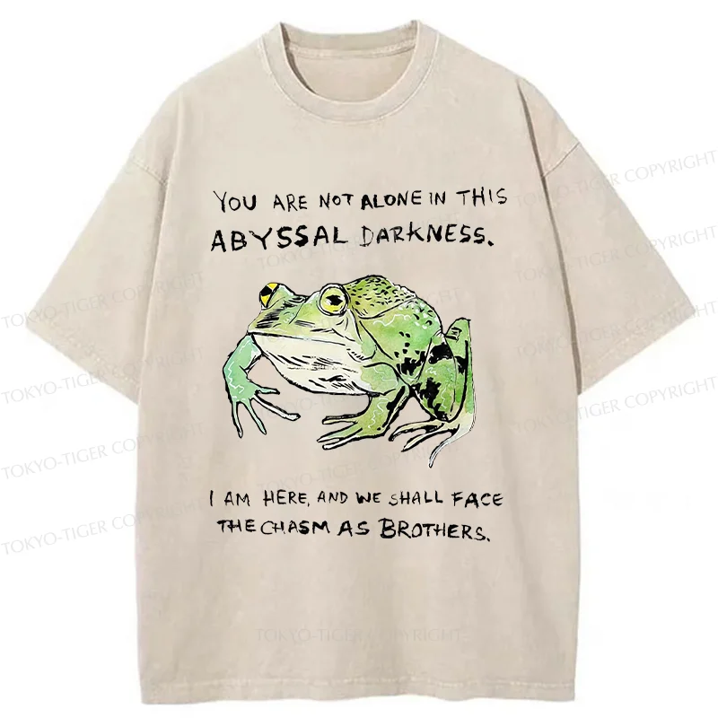 Tokyo-Tiger Support Your Frog Friends Washed T-Shirt