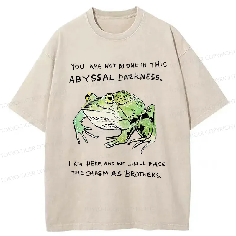 Tokyo-Tiger Support Your Frog Friends Washed T-Shirt