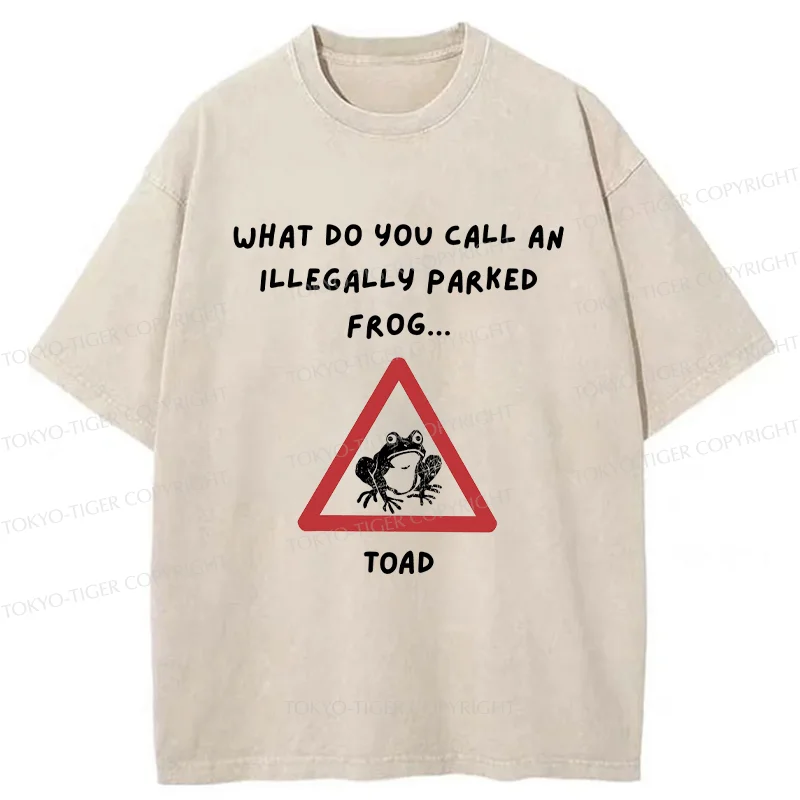 Tokyo-Tiger Watch Out For The Frogs Washed T-Shirt