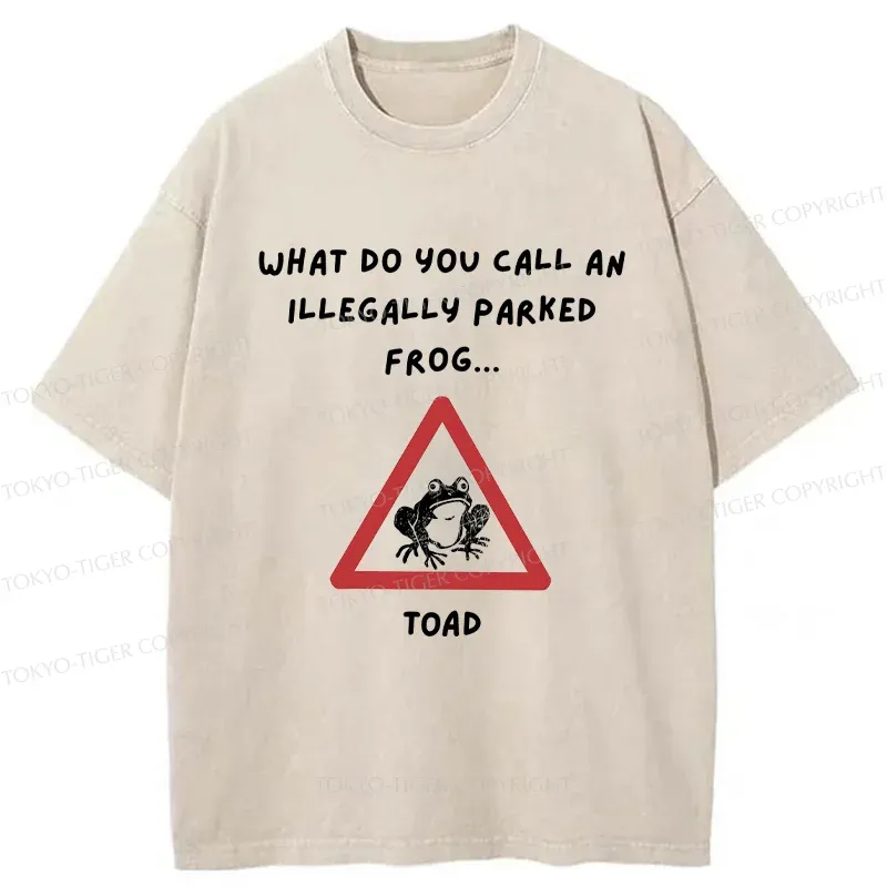 Tokyo-Tiger Watch Out For The Frogs Washed T-Shirt