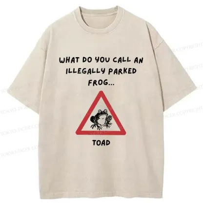 Tokyo-Tiger Watch Out For The Frogs Washed T-Shirt