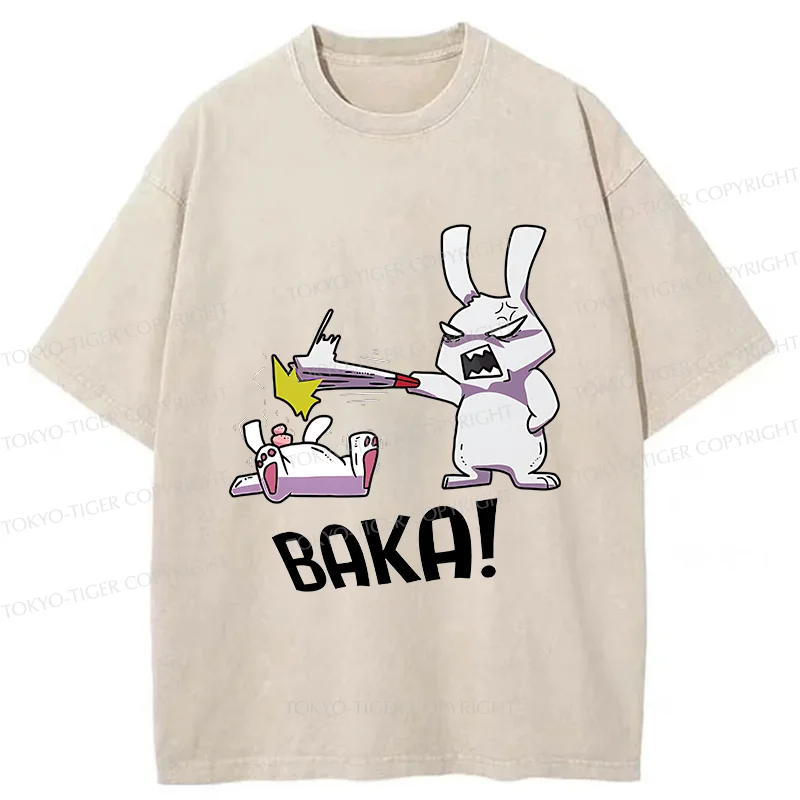 Tokyo-Tiger Stupid Rabbit Washed T-Shirt