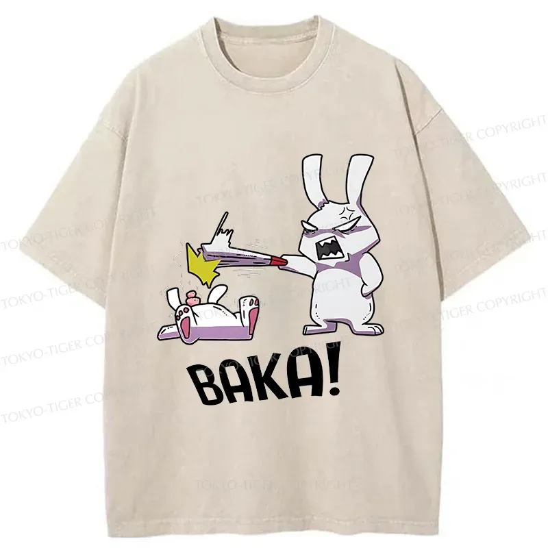 Tokyo-Tiger Stupid Rabbit Washed T-Shirt Sale