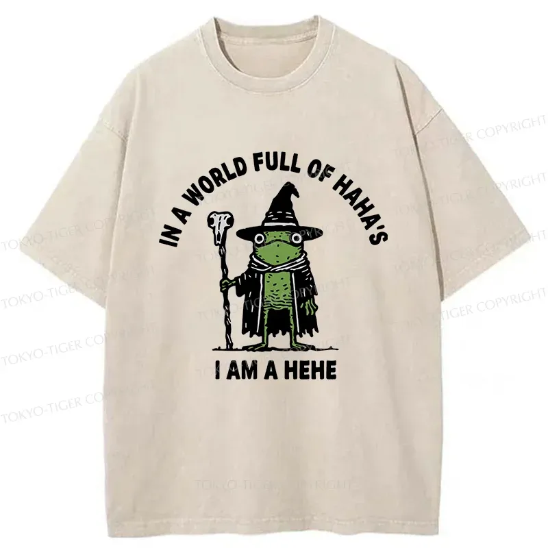 Tokyo-Tiger Frog Wizard Meme Washed T-Shirt Sale