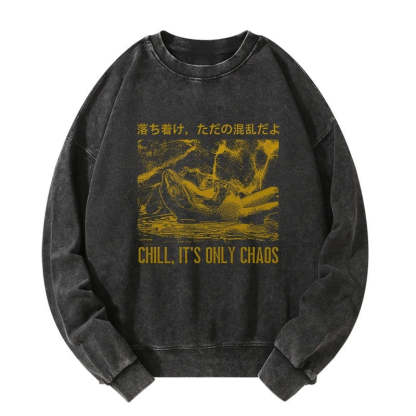 Tokyo-Tiger Cool Frog Japanese Washed Sweatshirt