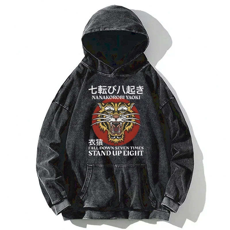 Tokyo-Tiger Retro Tiger Washed Hoodie Sale – tokyo-tiger