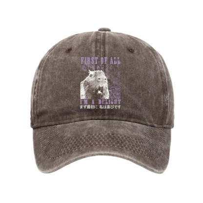 Tokyo-Tiger First Of All I'm A Delight Washed Cap