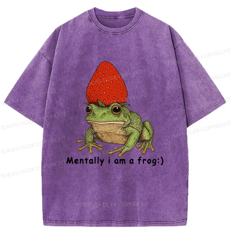 Tokyo-Tiger Strawberry Frog Washed T-Shirt