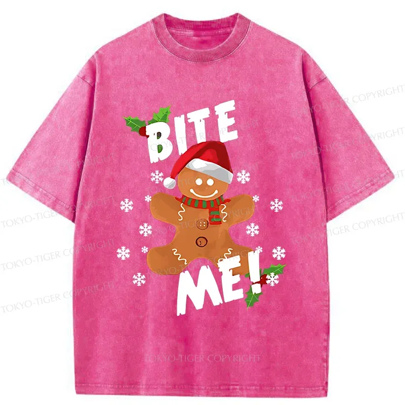 Tokyo-Tiger Eat The Gingerbread Man Washed T-Shirt