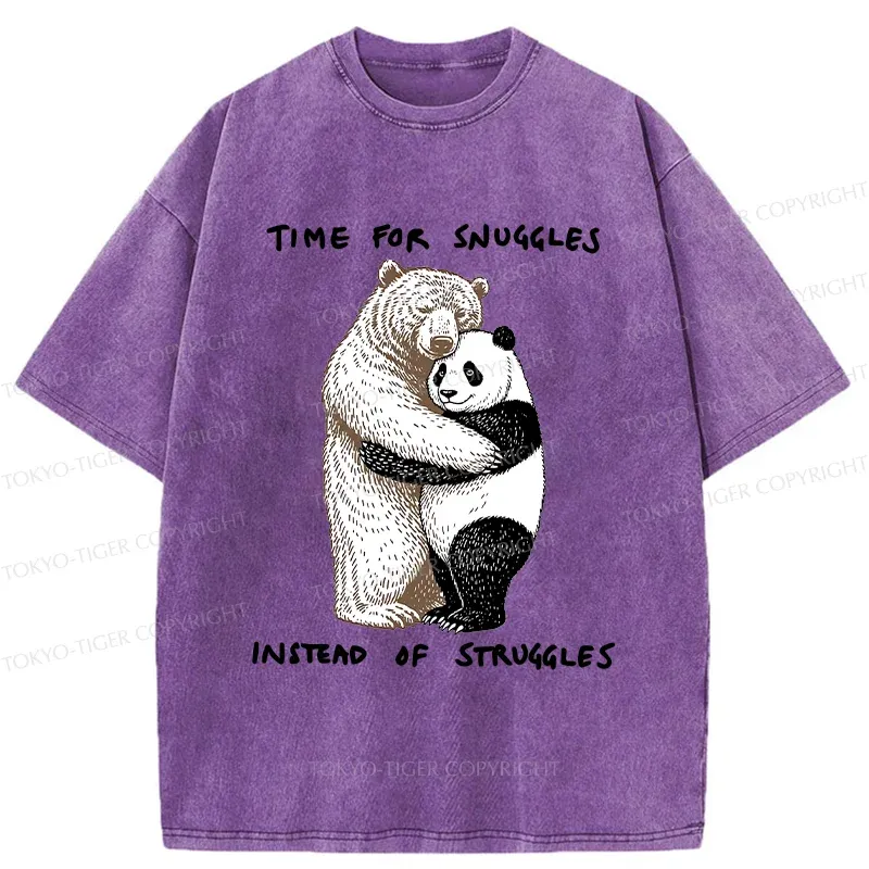 Tokyo-Tiger Hugging Bears Washed T-Shirt