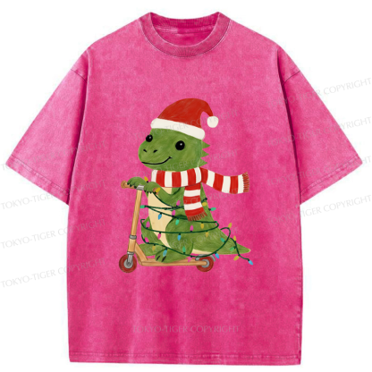 Tokyo-Tiger The Cool Christmas Dino Washed T-Shirt