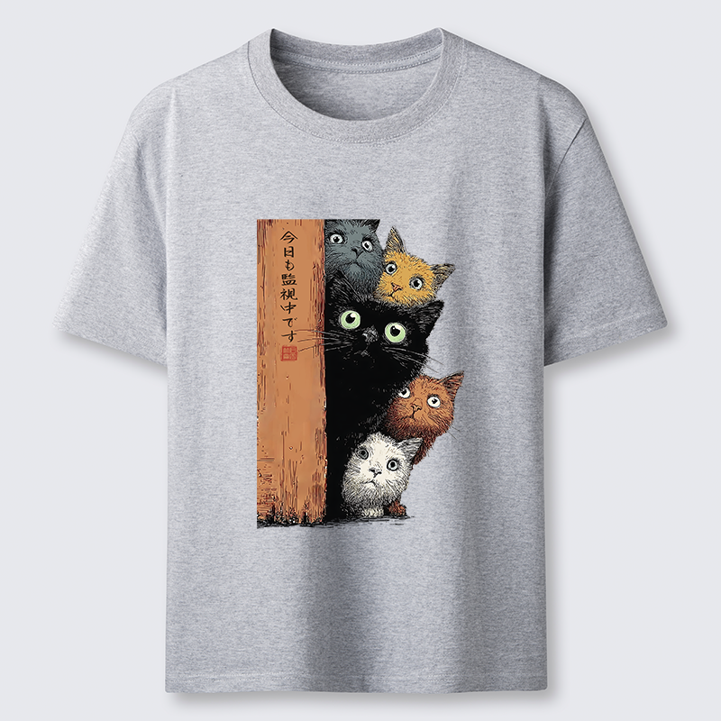 Tokyo-Tiger Five Cats Are Watching You Classic T-Shirt
